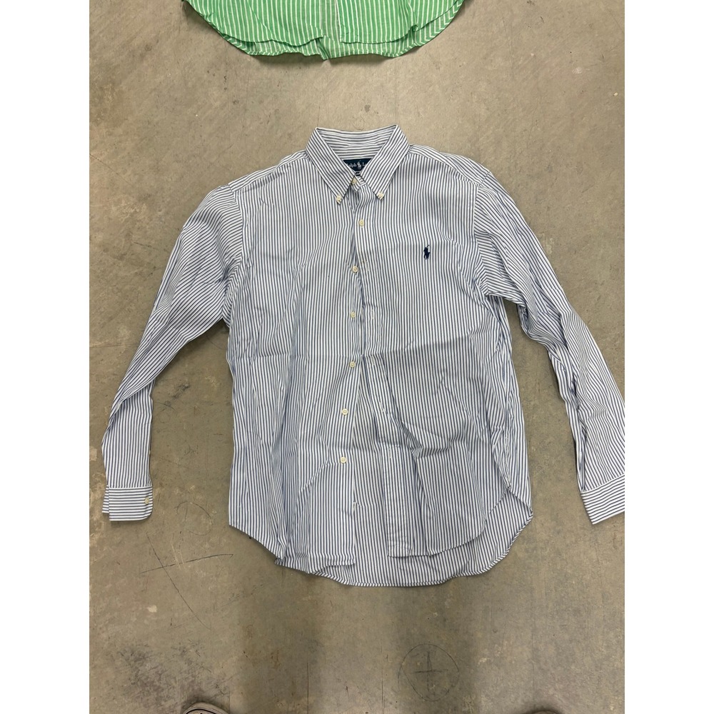 Ralph Lauren Mens Classic‎ Fit Striped Button Down Shirt - Size L